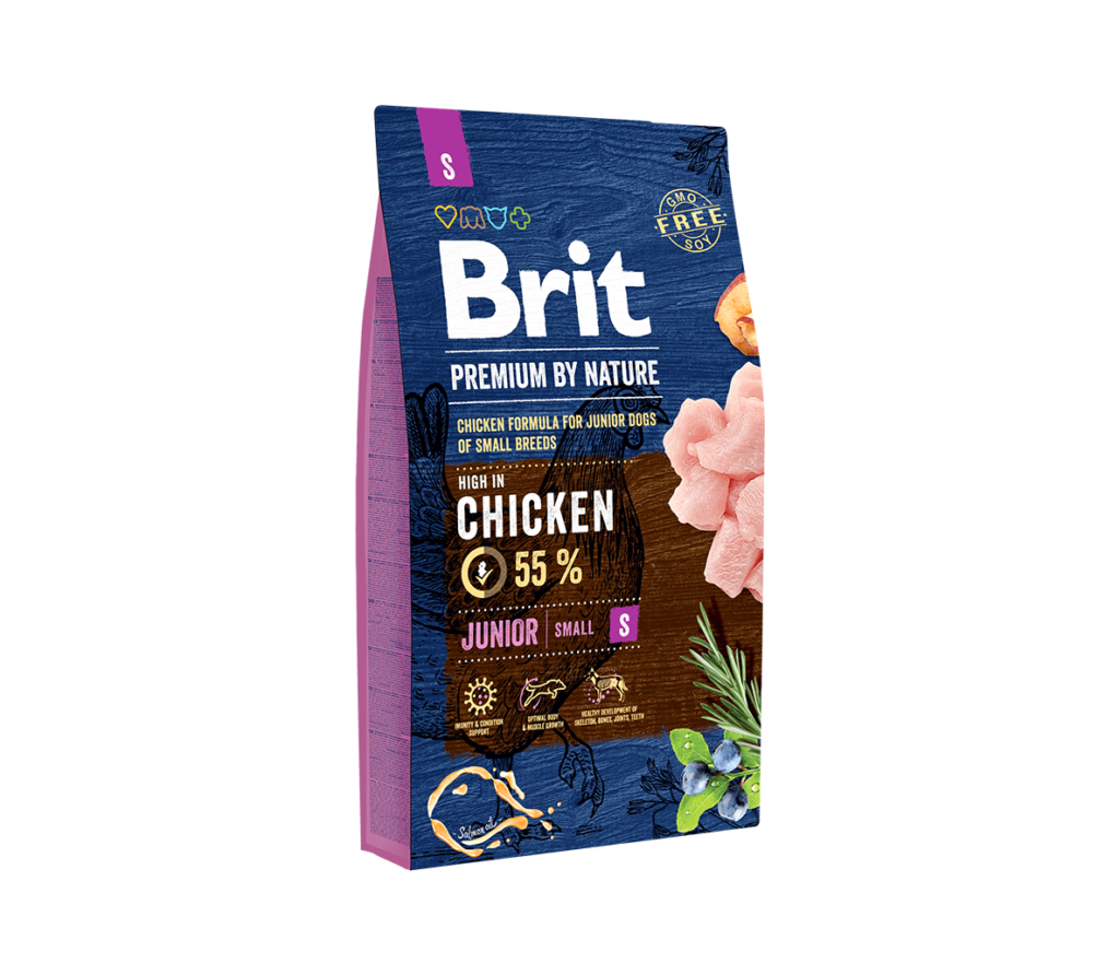 Brit Premium by Nature Junior S sausas maistas šunims