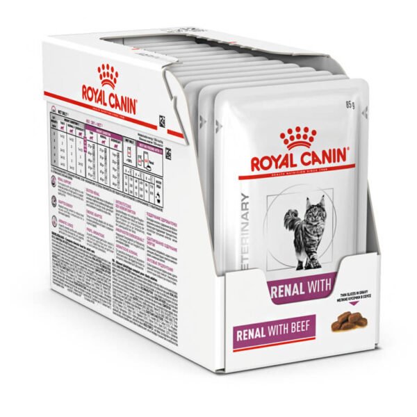 Royal Canin Renal Beef konservai padaže