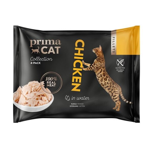PrimaCat Multipack Chicken in Water konservų rinkinys katėms - Dubenėlis