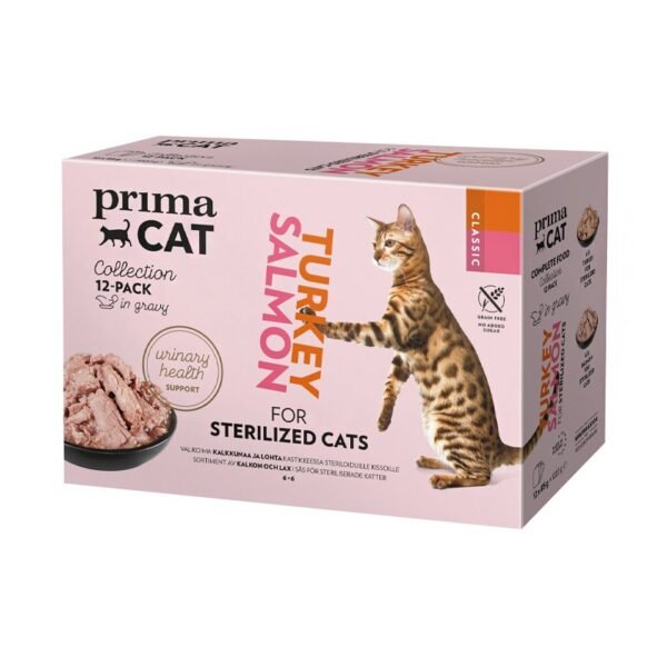 PrimaCat Classic Multipack Sterilized Gravy konservų padaže rinkinys katėms