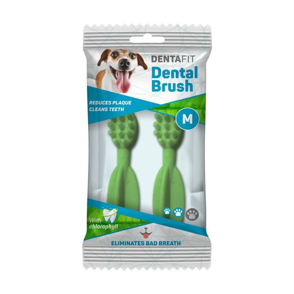 Dafiko Dental Brush M Chlorophyll skanėstai šunims 2 vnt