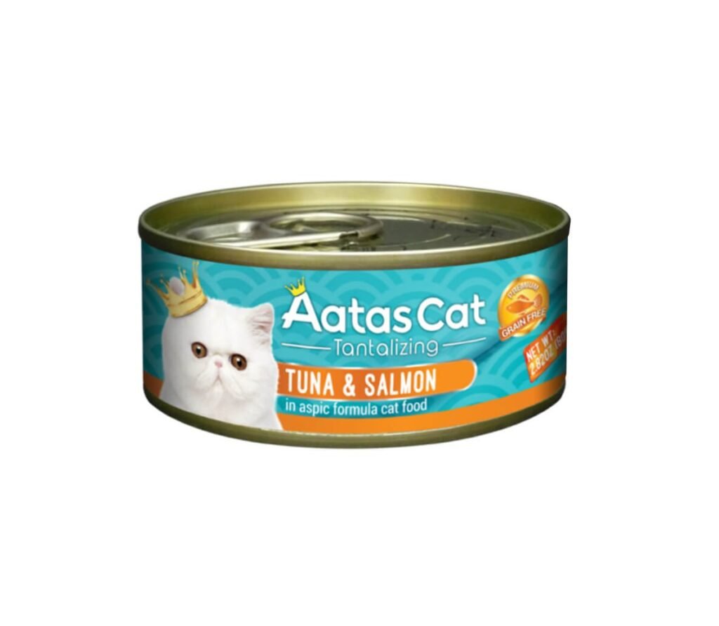 Aatas Tantalizing Tuna & Salmon konservas katėms 80 g