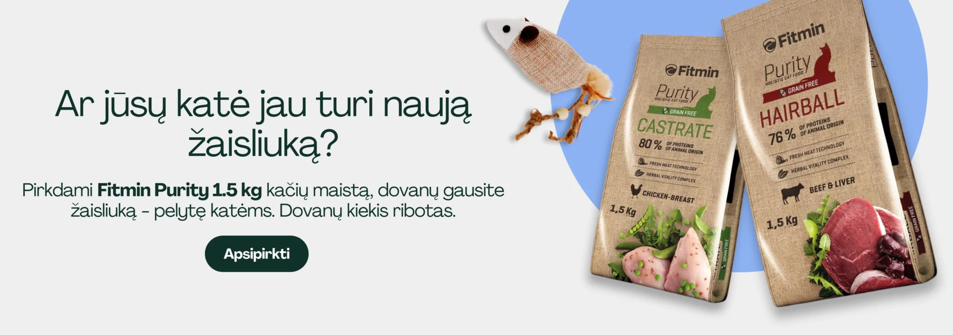 Fitmin Purity katėms Desktop banner