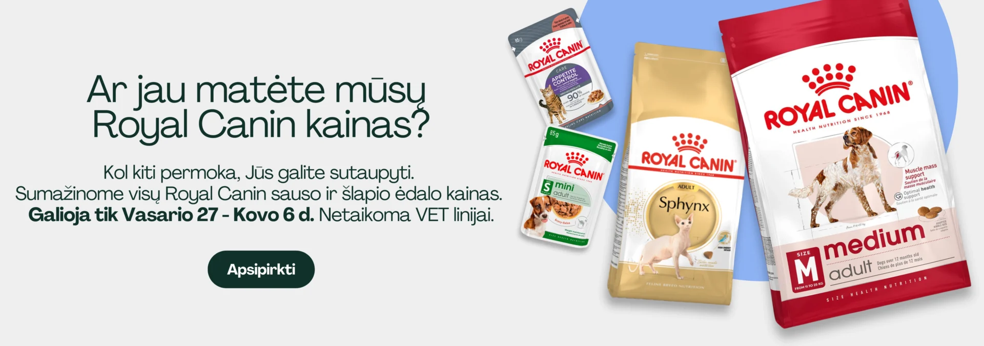 Royal sumažintos Desktop banner