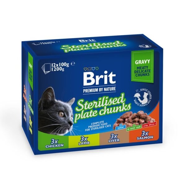 Brit Premium Sterilised Multipack konservų rinkinys katėms