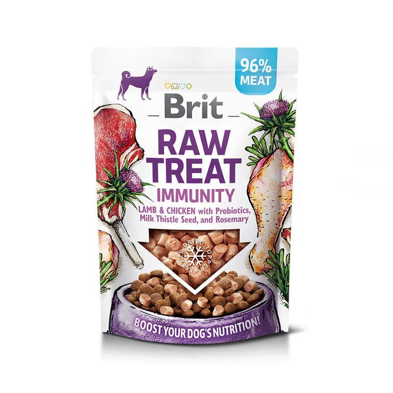 Brit Raw Treat Immunity šaltyje išdžiovinti skanėstai šunims 40 g