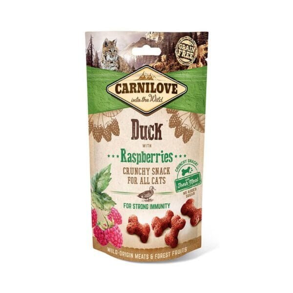 Carnilove Duck with Raspberries skanėstai katėms 50 g