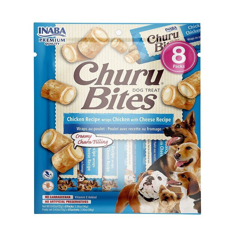 Churu Bites Chicken Cheese skanėstai šunims 96 g