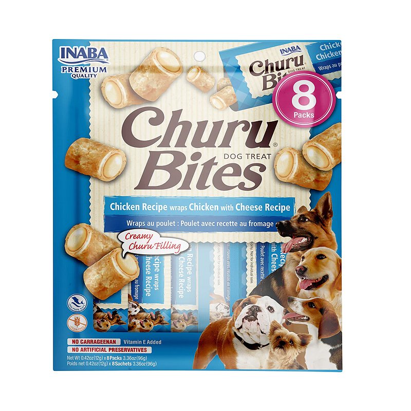 Churu Bites Chicken Cheese skanėstai šunims 96 g