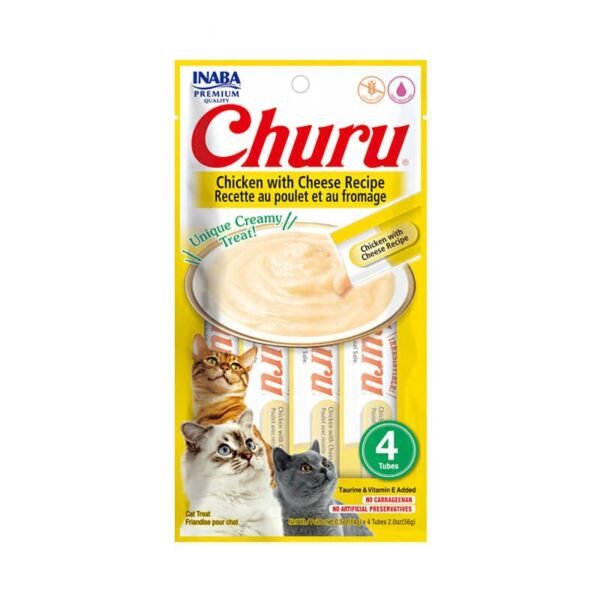 Churu Chicken Cheese skanėstai katėms 56 g