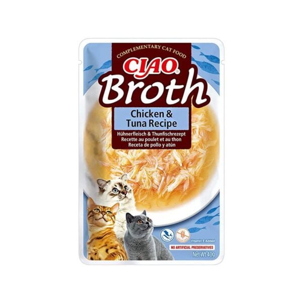 Ciao Broth Chicken & Tuna konservai katėms