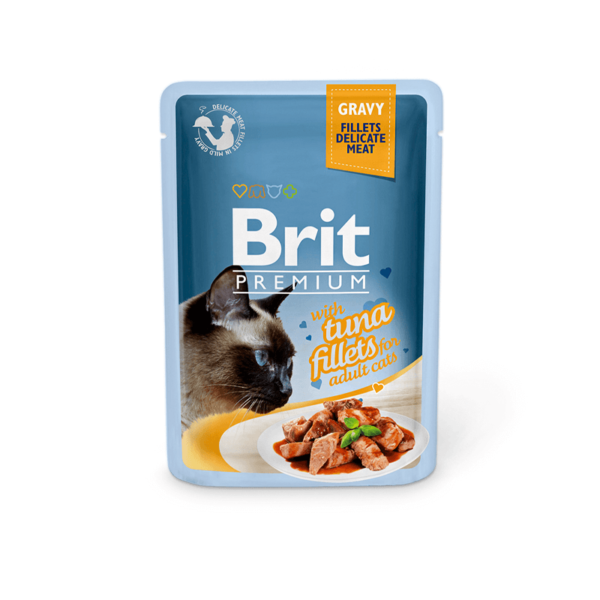 Brit Premium Delicate Tuna konservai katėms padaže