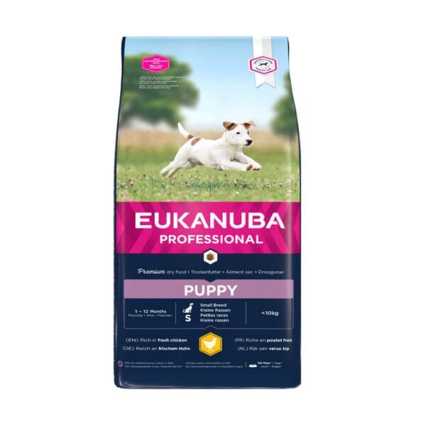 Eukanuba Puppy Small Breed Chicken sausas maistas šuniukams