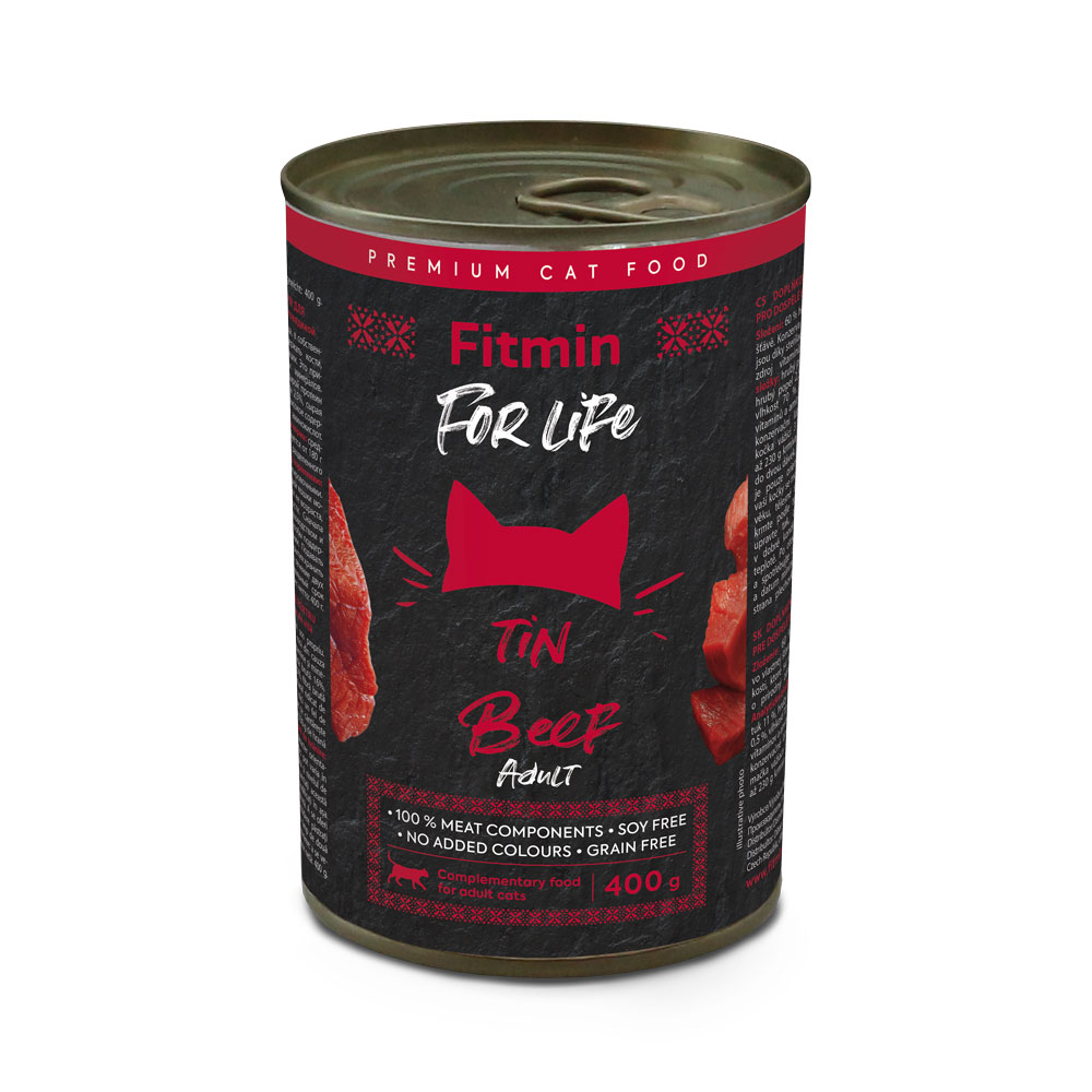 Fitmin for Life Adult Beef konservai katėms padaže 400 g