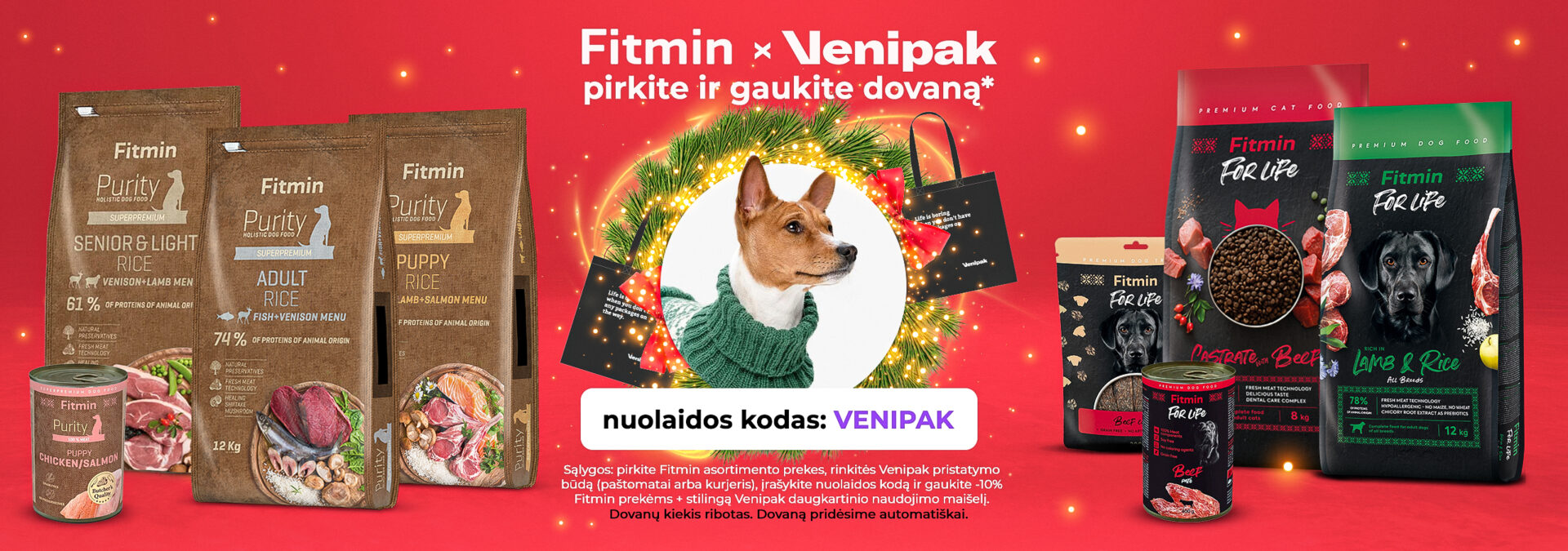 Fitmin x Venipak jõulubänner Desktop