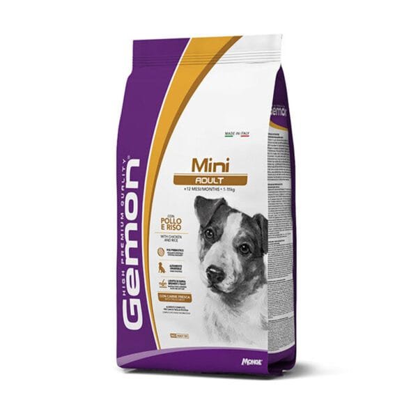 Gemon Mini Adult Chicken & Rice sausas maistas šunims