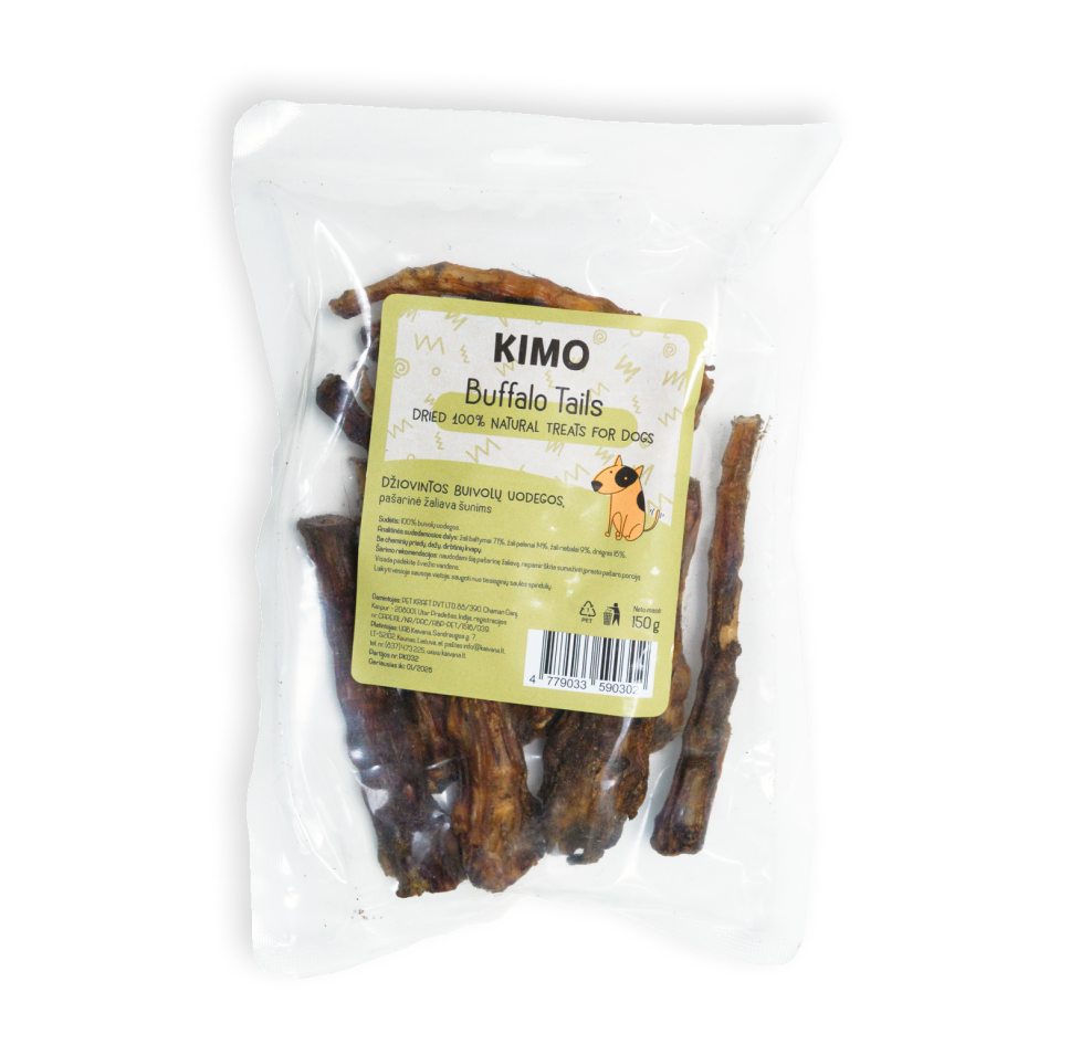 Kimo Buffalo Tails skanėstai šunims 150 g
