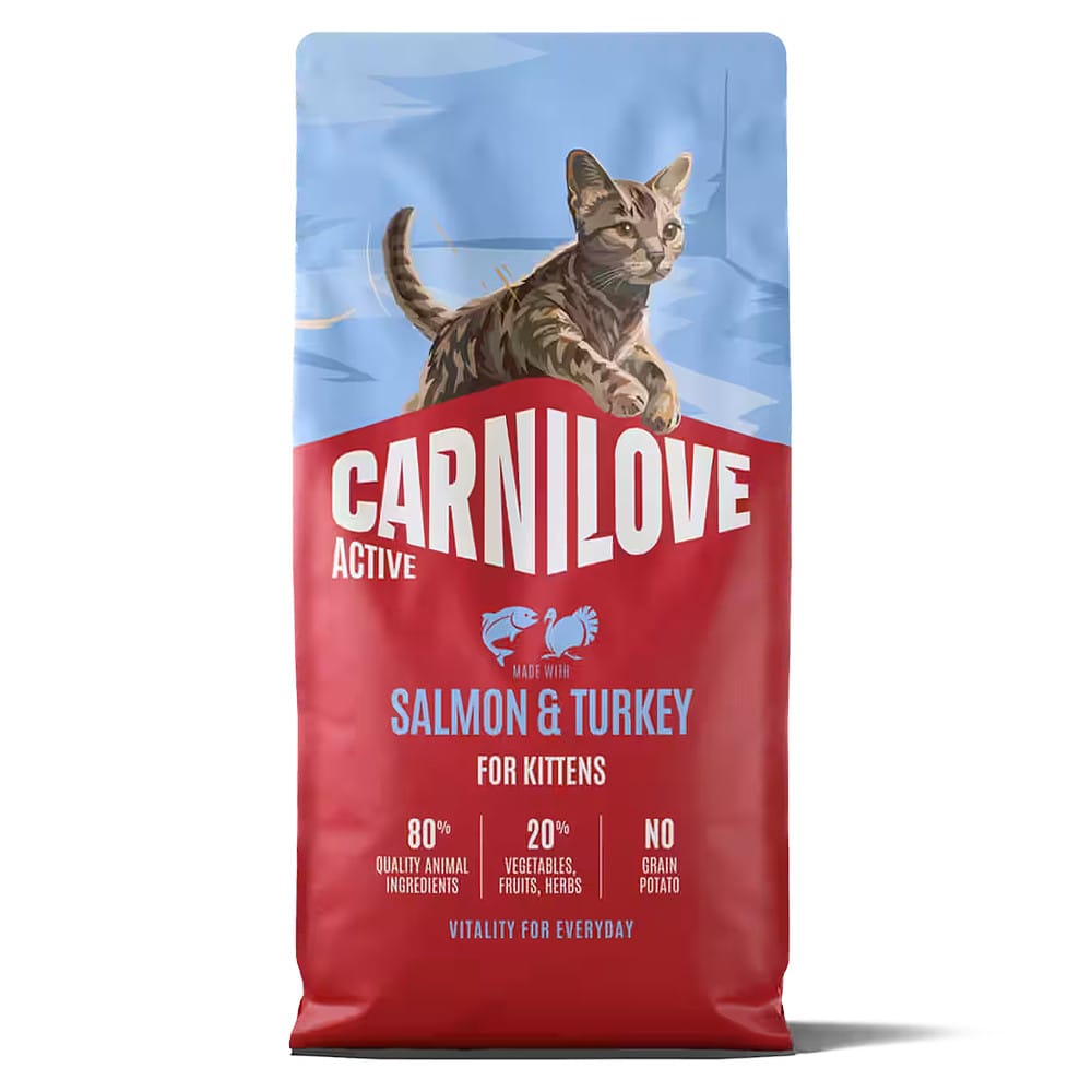 Carnilove Active Salmon & Turkey for Kittens sausas maistas kačiukams