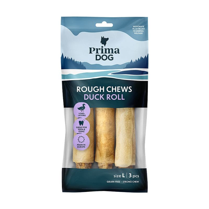 PrimaDog Rough Chews Duck Roll kaulai šunims