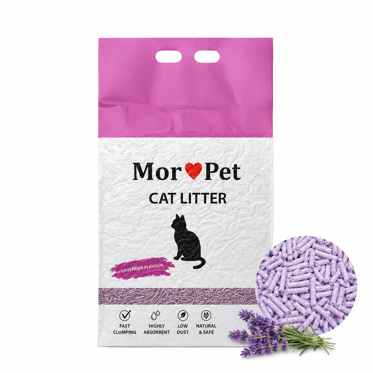 MorPet Tofu kačių kraikas, Levandų kvapo