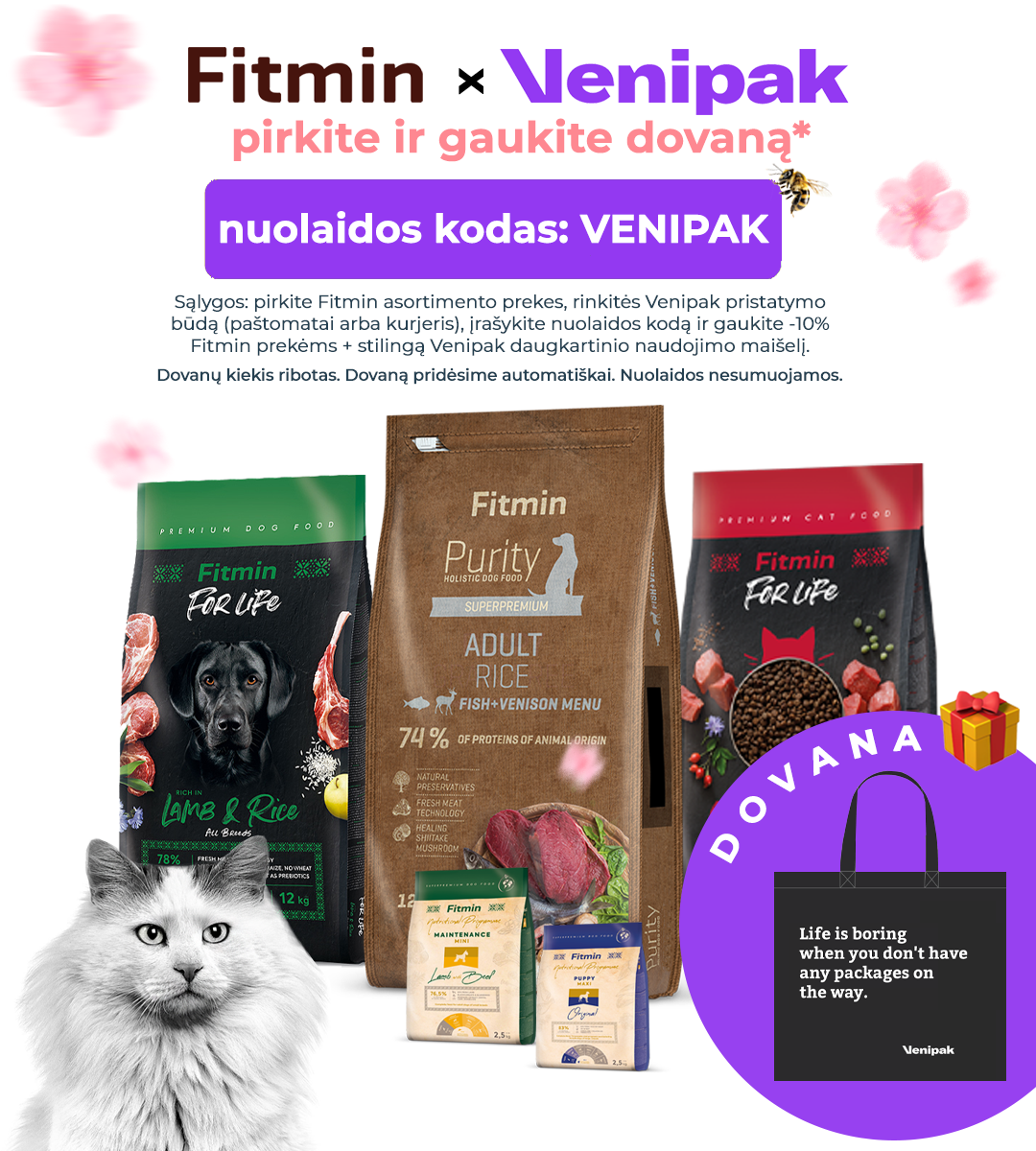 Fitmin x Venipak Mobile bänner