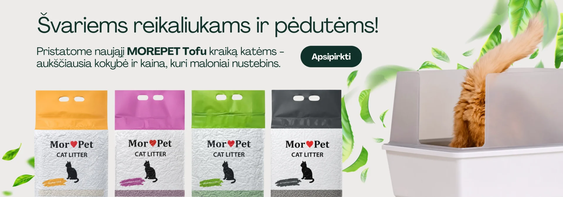 MorePet Tofu Desktop banner