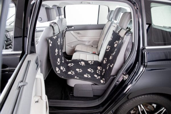 Trixie vienos automobilio sėdynės užtiesalas, su šonais, padalinamas, juodas