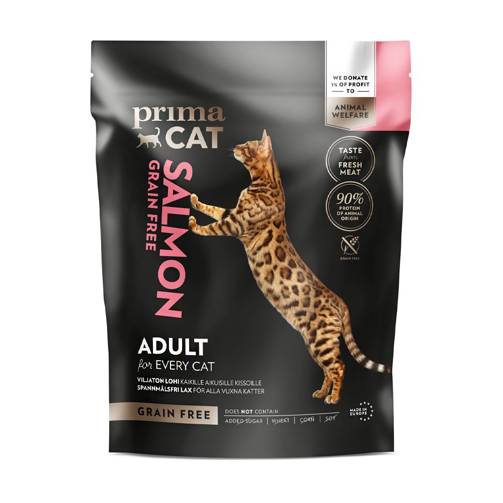 PrimaCat Salmon Adult sausas maistas katėms - Ingredientai