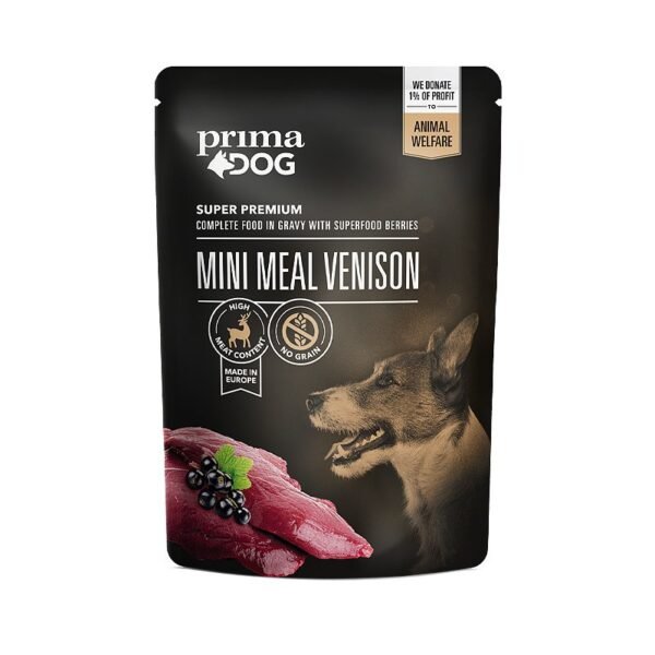 PrimaDog Mini Meal Venison konservai šunims 85 g