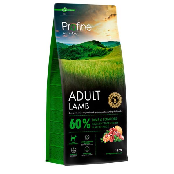 Profine Adult Lamb & Potatoes sausas maistas šunims 12 kg