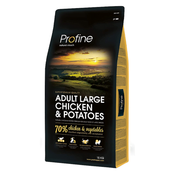 Profine Adult Large Breed Chicken & Potatoes sausas maistas šunims 15 kg