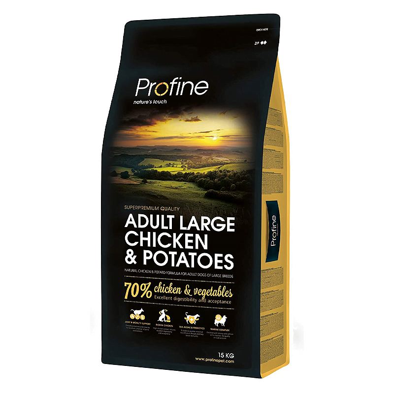 Profine Adult Large Breed Chicken & Potatoes sausas maistas šunims 15 kg