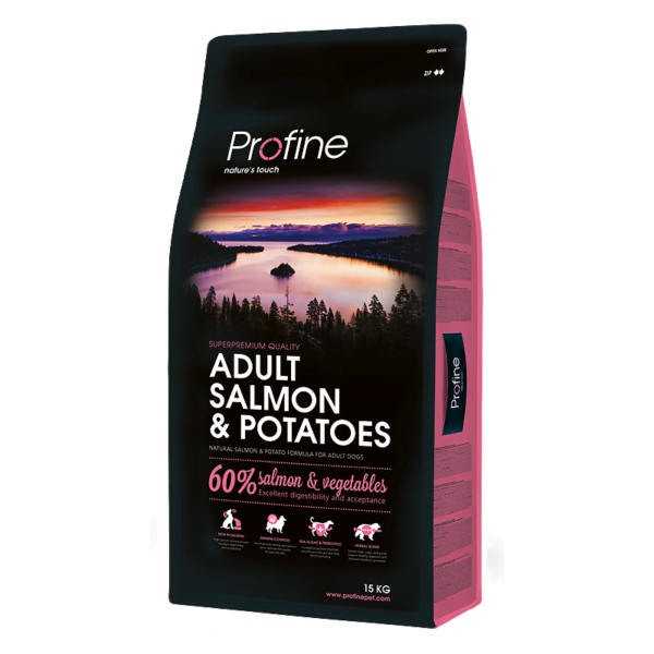 Profine Adult Salmon & Potatoes sausas maistas šunims 15 kg