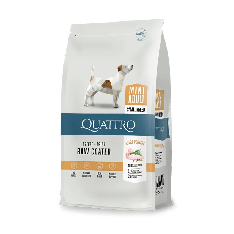 Quattro Mini Adult Poultry sausas maistas šunims