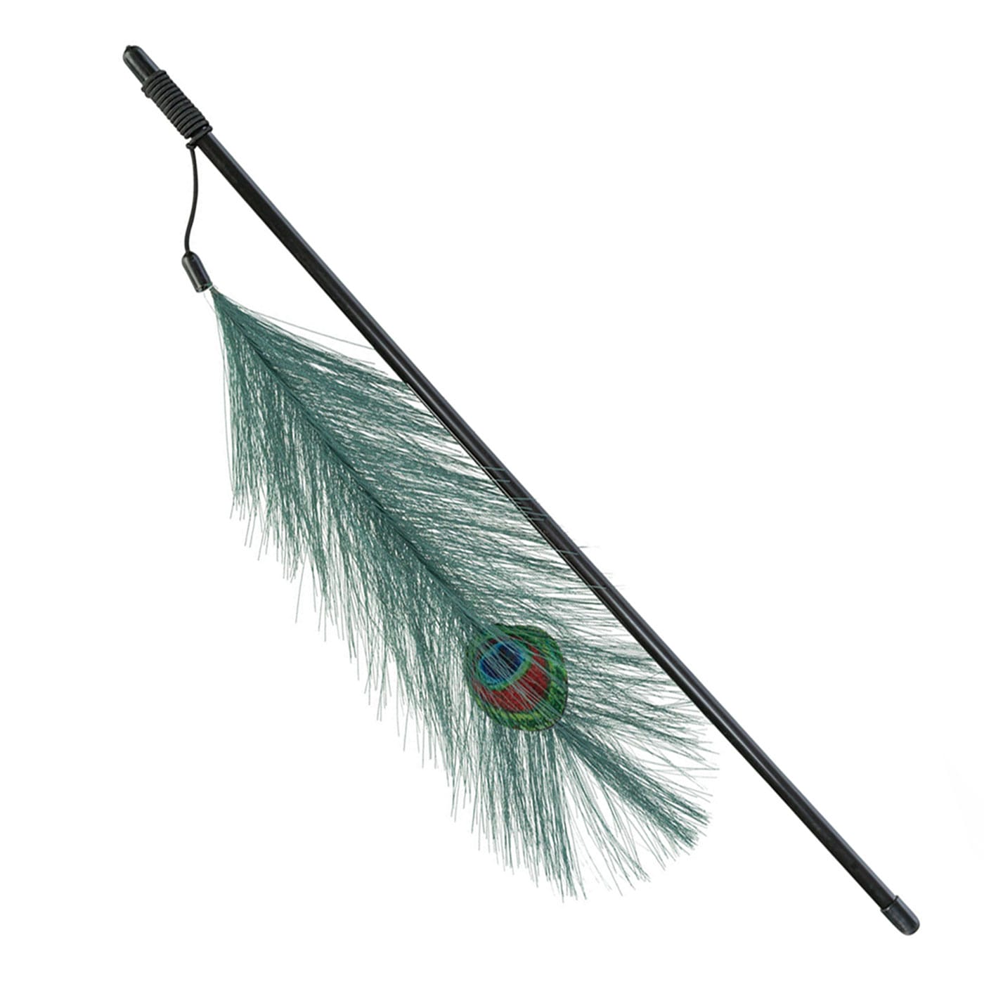 Trixie žaislas katėms ant pagaliuko su povo plunksna