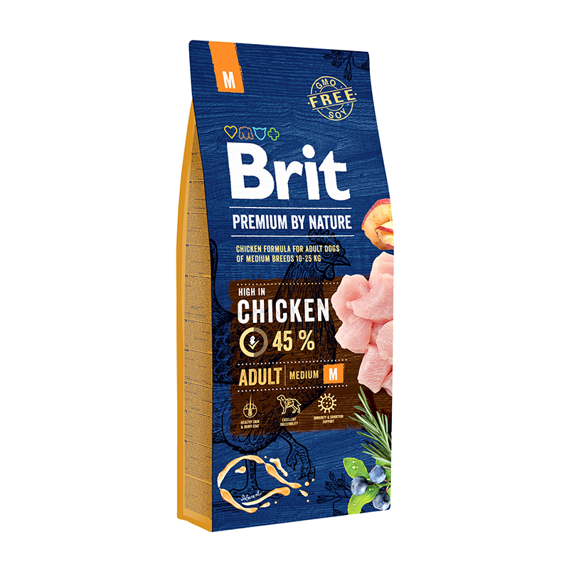 Brit Premium by Nature Adult M sausas maistas šunims
