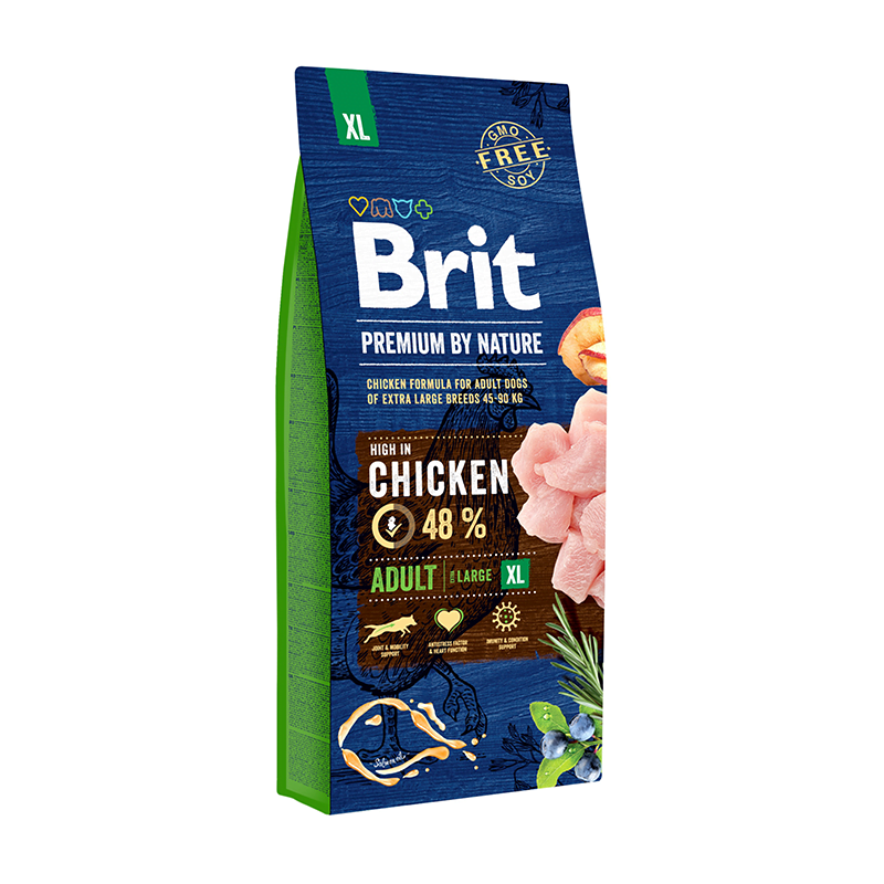Brit Premium by Nature Adult XL sausas maistas šunims 15 kg