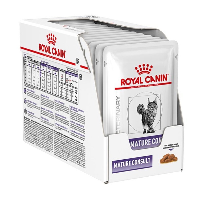 Royal Canin Mature Consult konservai katėms padaže