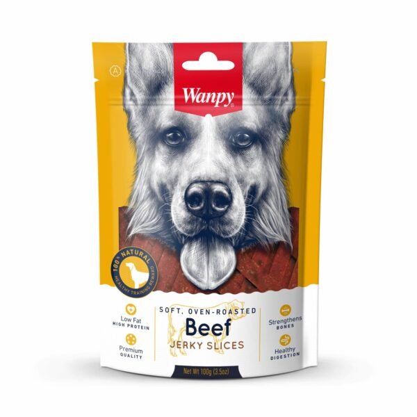 Wanpy Beef Jerky Slices skanėstai šunims 100 g - Juostelės