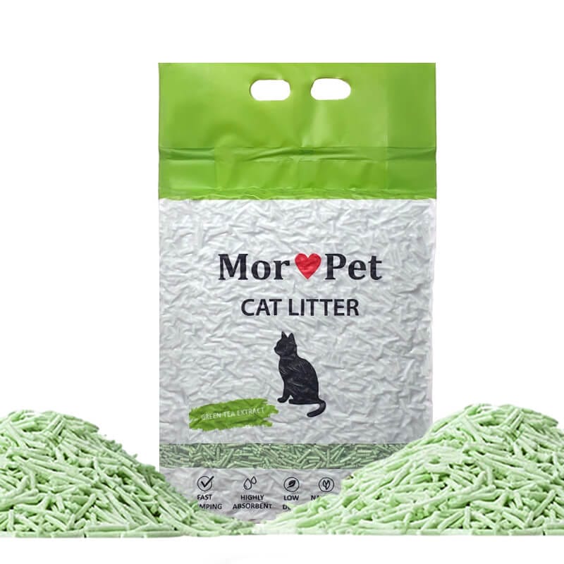 MorPet Tofu kačių kraikas, žaliosios arbatos kvapo