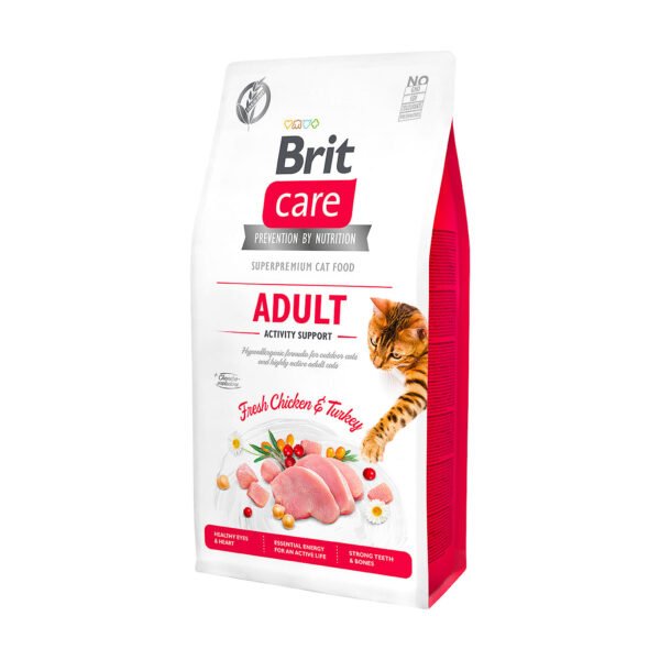 Brit Care Adult Activity Support sausā barība kaķiem