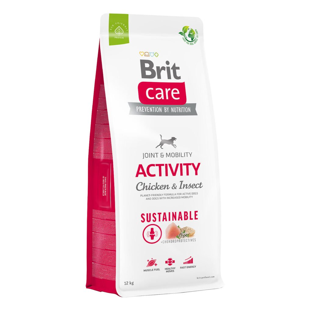 Brit Care Sustainable Activity Chicken & Insect sausas maistas šunims