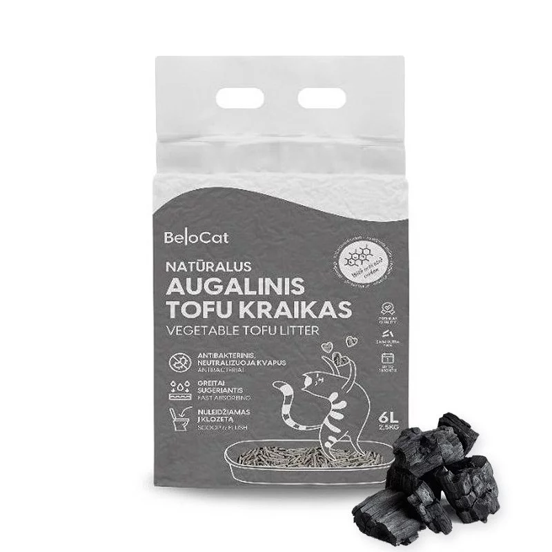 Belocat Tofu kačių kraikas, Aktyvuotos anglies kvapo