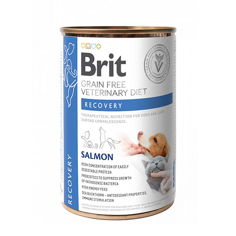 Brit Veterinary Diets Recovery konservai šunims ir katėms
