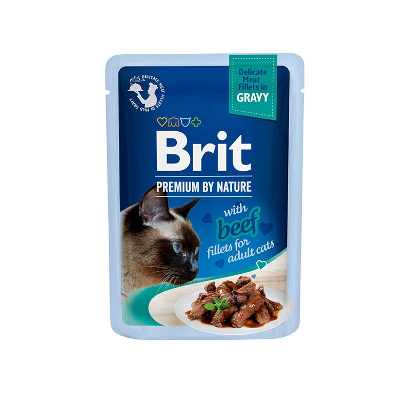 Brit Premium Delicate Beef konservai katėms padaže