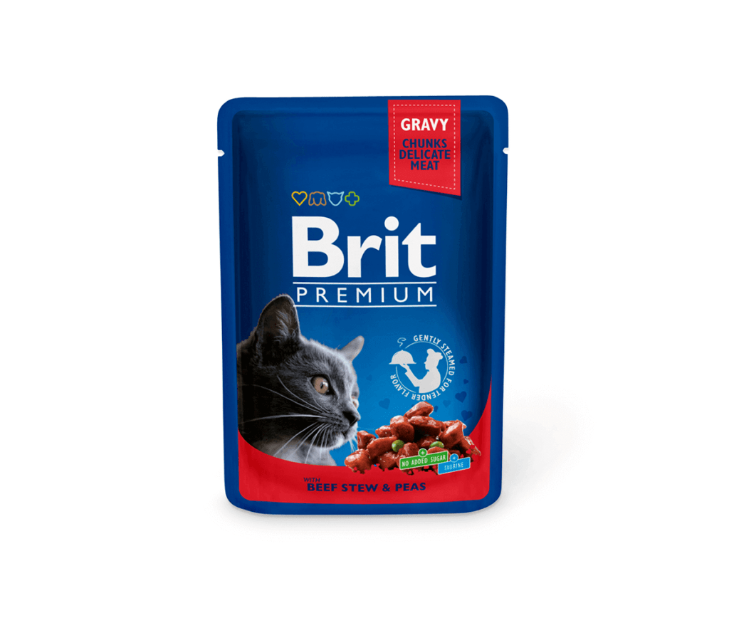 Brit Premium Beef Stew & Peas konservai katėms