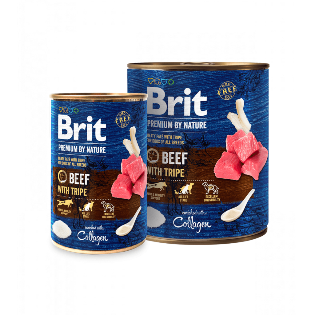 Brit Premium by Nature Beef with Tripe konservai šunims