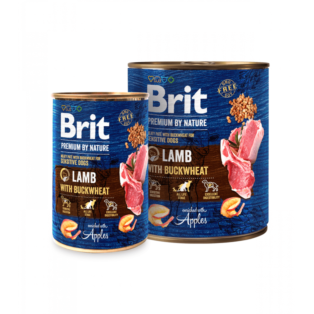 Brit Premium by Nature Lamb with Buckwheat konservai šunims