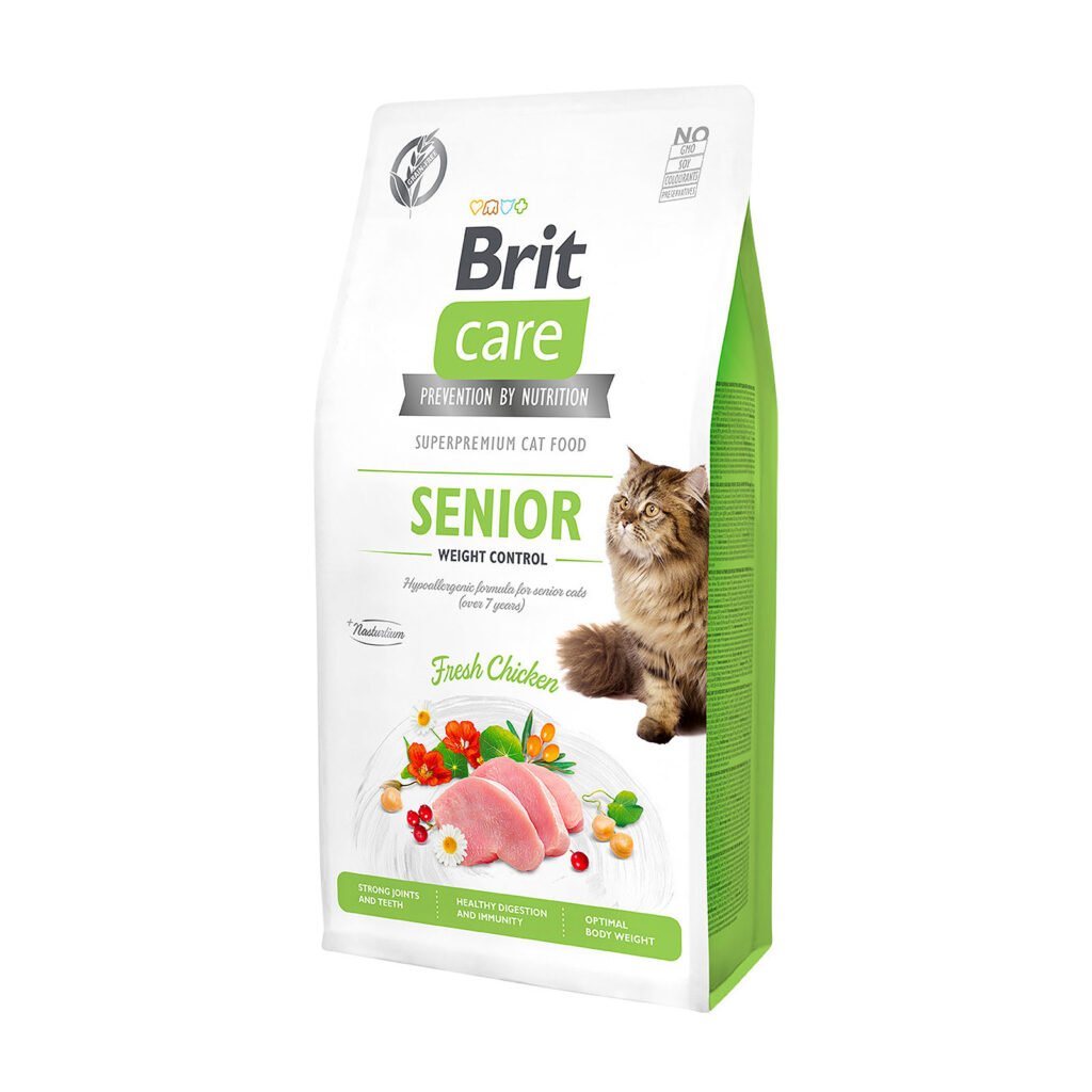Brit Care Senior Weight Control sausas maistas katėms