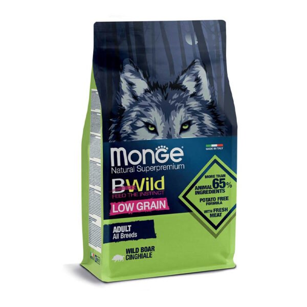 Monge BWild All Breeds Adult Wild Boar sausas maistas šunims